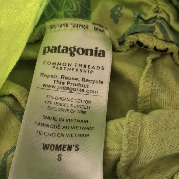 Patagonia Floral Cotton Halter-Top Minidress Sz. S - Picture 2 of 3